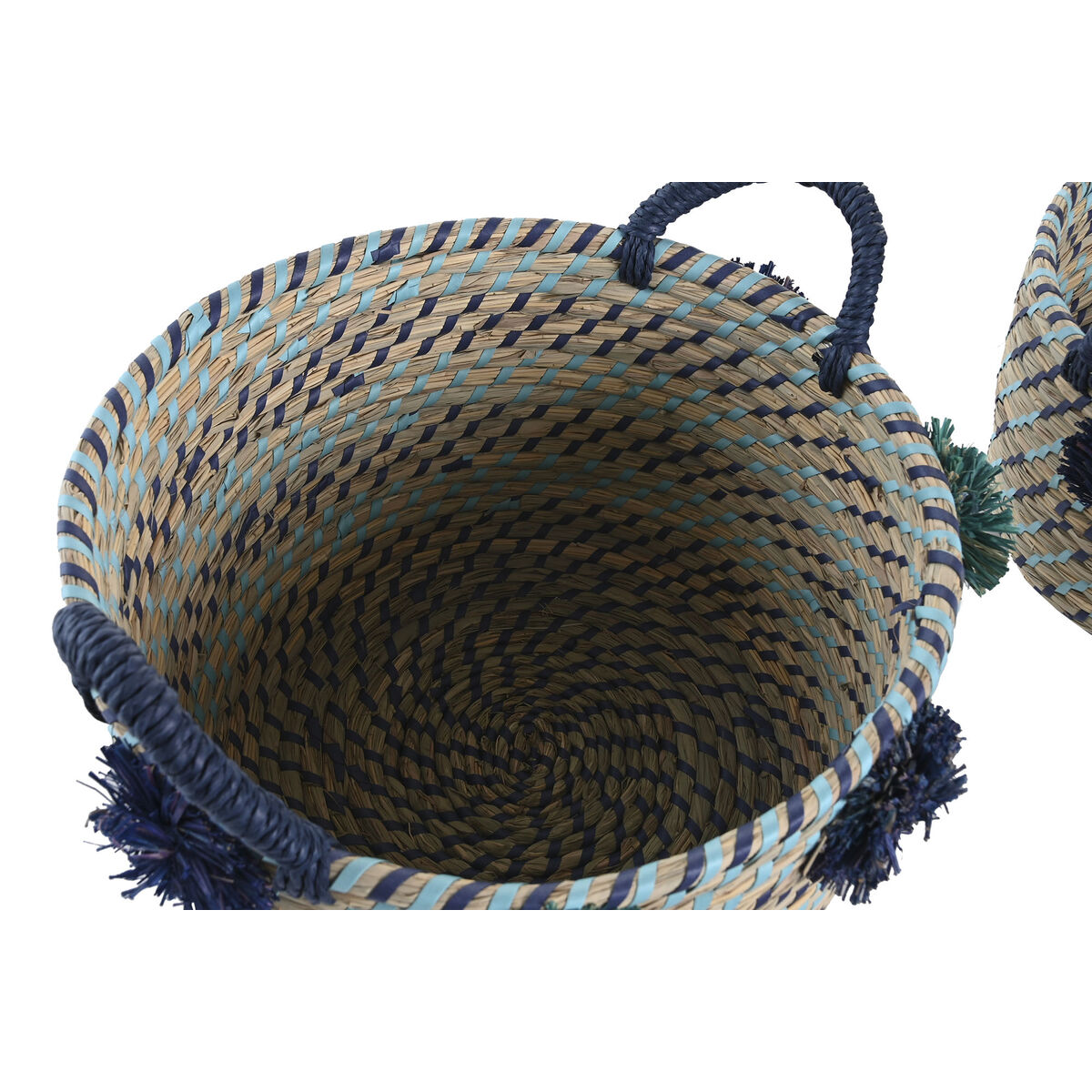 Korisetti DKD Home Decor polypropeeni Pompomit 46 x 44 x 34 cm
